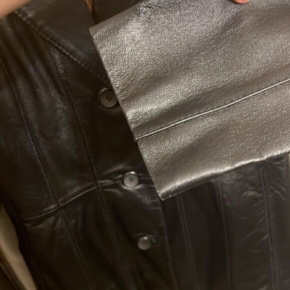 Leather Structured Jacket - Picture 5 of 14
